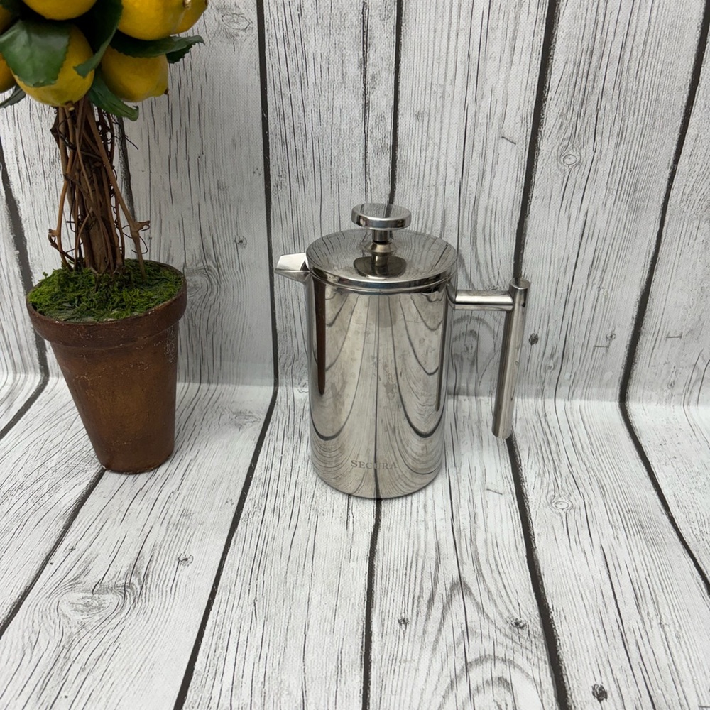Secura French Press 304 Stainless Steel Insulated Coffee Maker Great Condition!